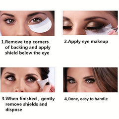 50PCS Eyeliner Shield Eyeshadow Shields Protector Pads Lint Patch False Eyel
