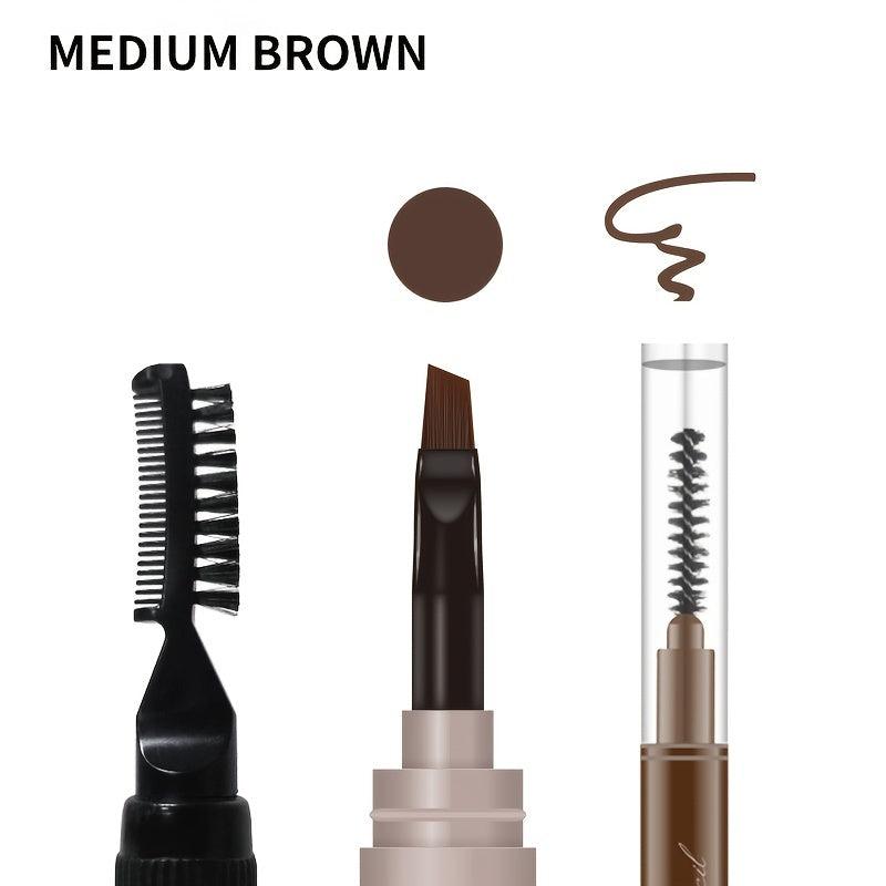 3 IN 1 Eyebrow Kit Brow Sculpt Pomade Pencil 3D Natural Long Lasting Eyebr