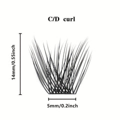 DIY Clusters Eyelash Dovetail Segmented Lashes 48pcs