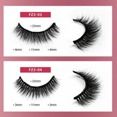 3 Pairs Long Lasting Reusable Faux Mink Lashes