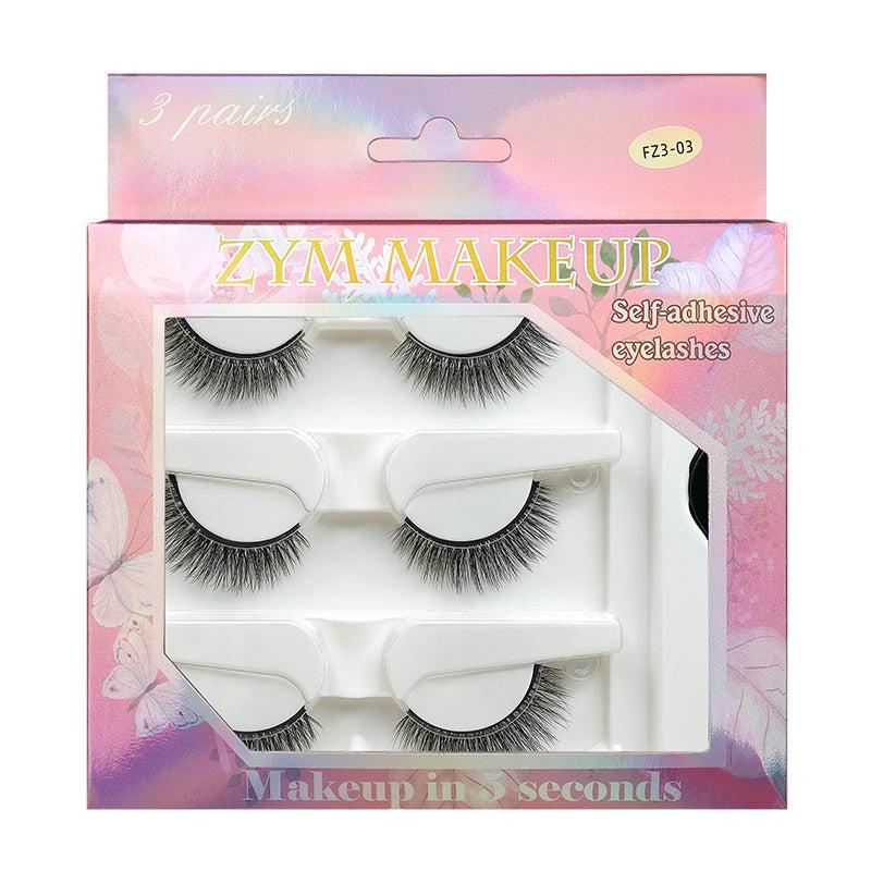 3 Pairs Long Lasting Reusable Faux Mink Lashes
