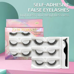 3 Pairs Long Lasting Reusable Faux Mink Lashes