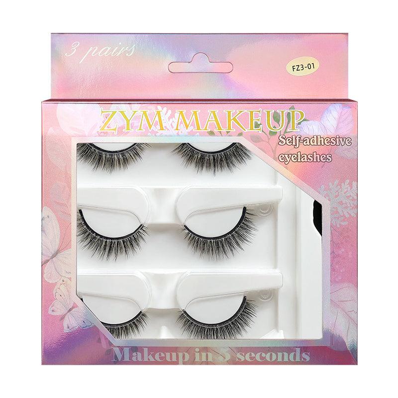 3 Pairs Long Lasting Reusable Faux Mink Lashes