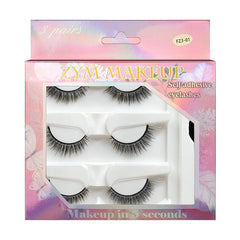 3 Pairs Long Lasting Reusable Faux Mink Lashes