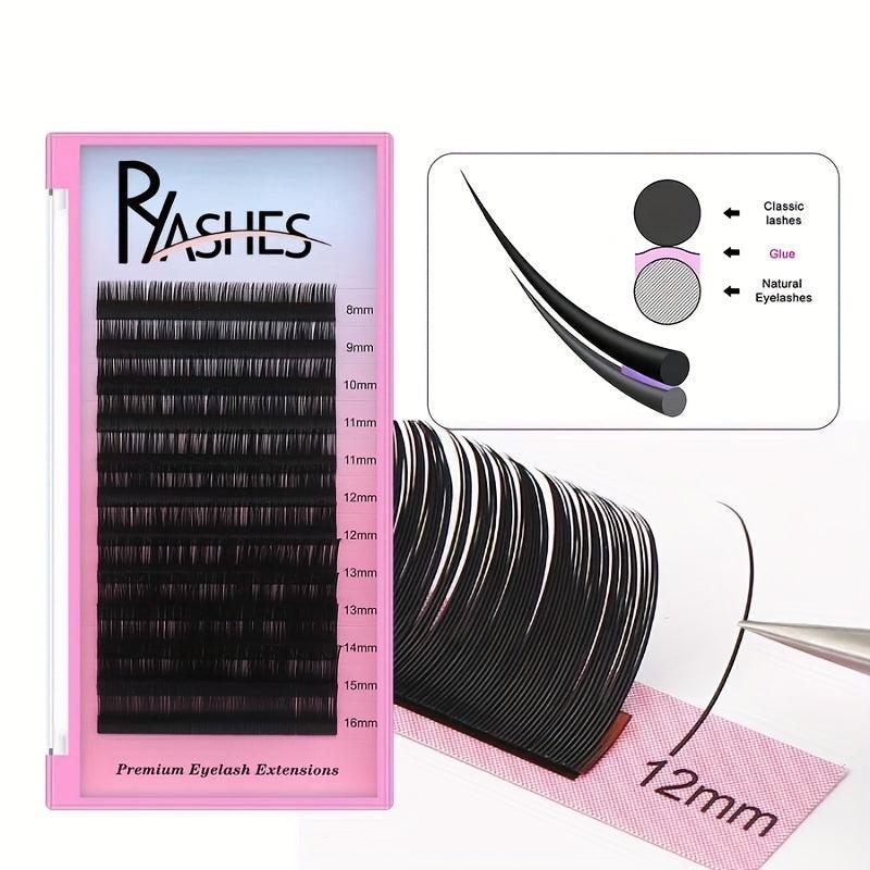 16mm Classic Matte Eyelash Extensions - Salon Use