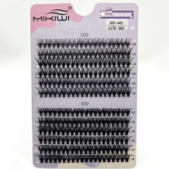 30 40D 12 16mm Mix D Curl Clusters Lashes Soft&Natural False Eyelashes