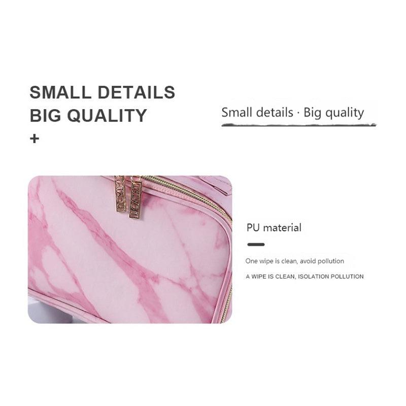4pcs Marble Makeup Bag Waterproof Travel Cosmetic Organizer Toiletry Bag Pouch