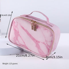 4pcs Marble Makeup Bag Waterproof Travel Cosmetic Organizer Toiletry Bag Pouch