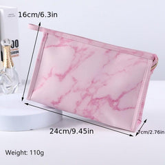 4pcs Marble Makeup Bag Waterproof Travel Cosmetic Organizer Toiletry Bag Pouch