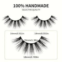 Fiber Silk False Eyelashes Voluminous Curling Cluster 3D False Eyelashes