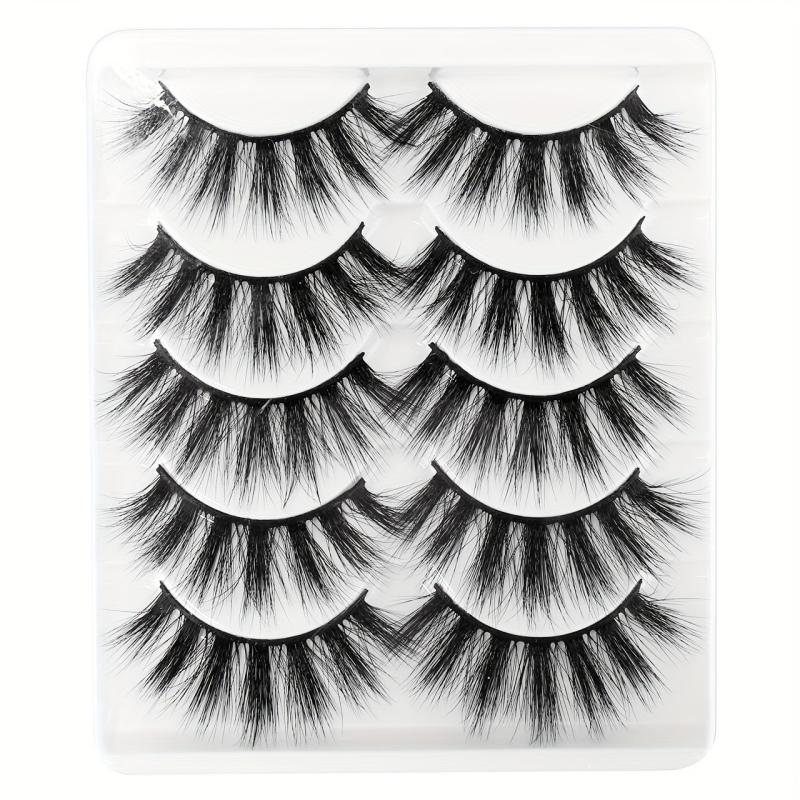 Fiber Silk False Eyelashes Voluminous Curling Cluster 3D False Eyelashes