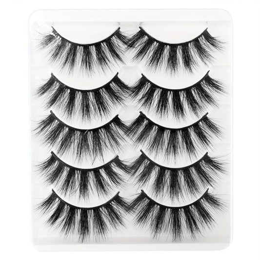 Fiber Silk False Eyelashes Voluminous Curling Cluster 3D False Eyelashes