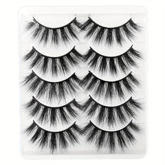 Fiber Silk False Eyelashes Voluminous Curling Cluster 3D False Eyelashes