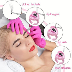 Heart Shape Glue Rings for Eyelash Extensions Cups