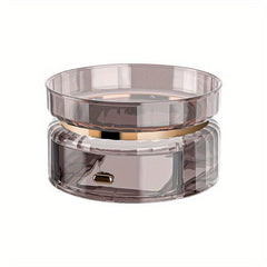 Makeup Perfume Organizer with Drawer Rotating Cosmetic Storage Case