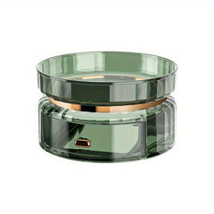 Makeup Perfume Organizer with Drawer Rotating Cosmetic Storage Case