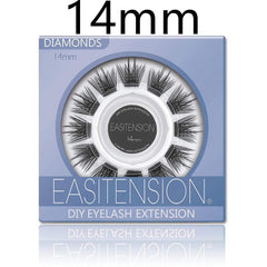 12-16mm Wispy DIY False Eyelash Extension D Curling Lash Clusters