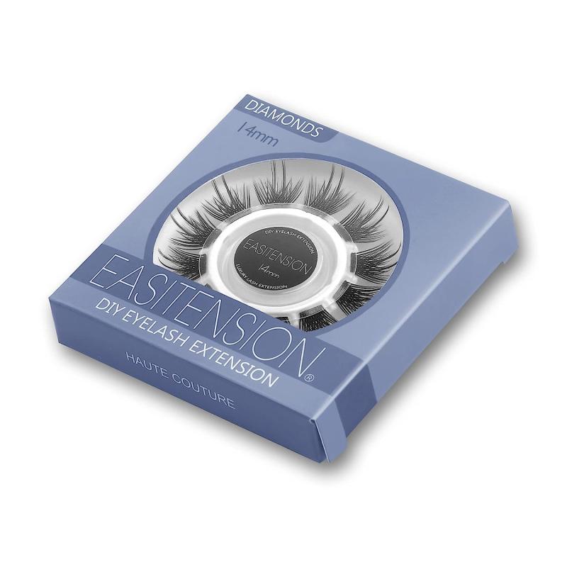 12-16mm Wispy DIY False Eyelash Extension D Curling Lash Clusters