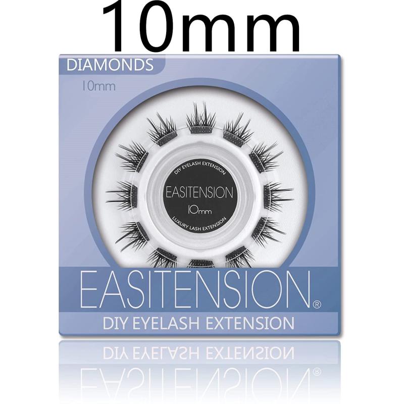 12-16mm Wispy DIY False Eyelash Extension D Curling Lash Clusters