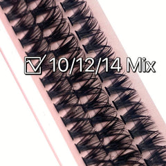 60pcs Cluster Lashes 40D 10 16mm Mix D Curling Individual Lashes Extensions