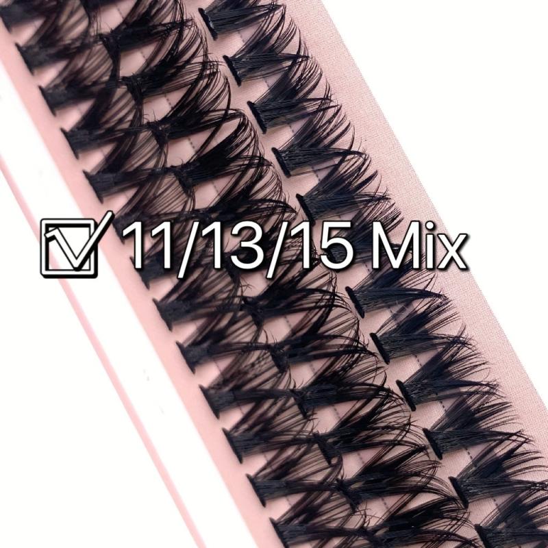 60pcs Cluster Lashes 40D 10 16mm Mix D Curling Individual Lashes Extensions