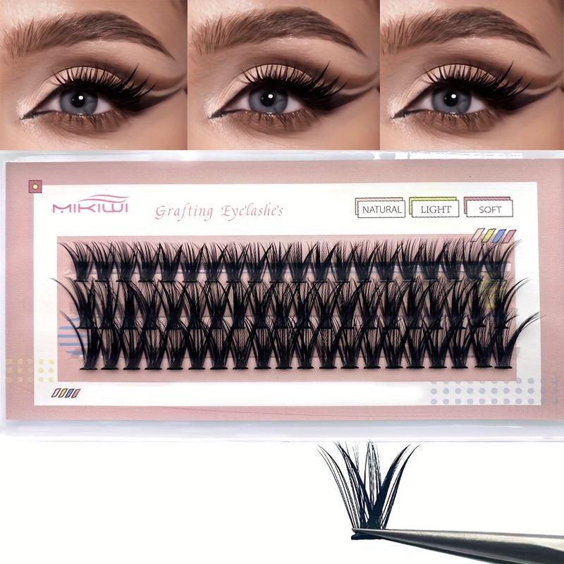 60pcs Cluster Lashes 40D 10 16mm Mix D Curling Individual Lashes Extensions