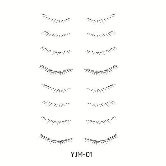 8 Pairs 3D Lower Eyelash Stickers Waterproof Easy To Remove
