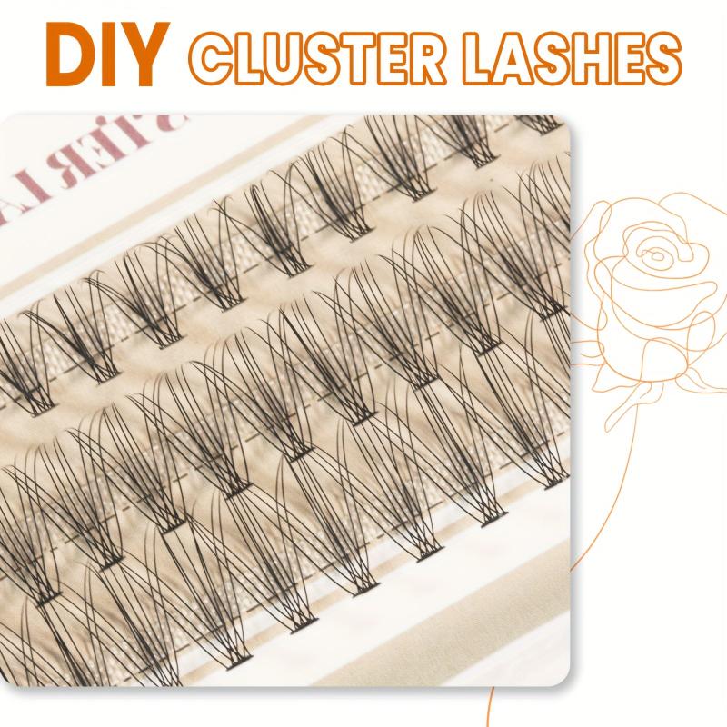 60pcs Cluster Lashes 10D 10 14mm Mix C D Curling Individual Lashes Extensions