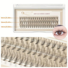 60pcs Cluster Lashes 10D 10 14mm Mix C D Curling Individual Lashes Extensions