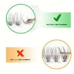 60pcs Cluster Lashes 10D 10 14mm Mix C D Curling Individual Lashes Extensions