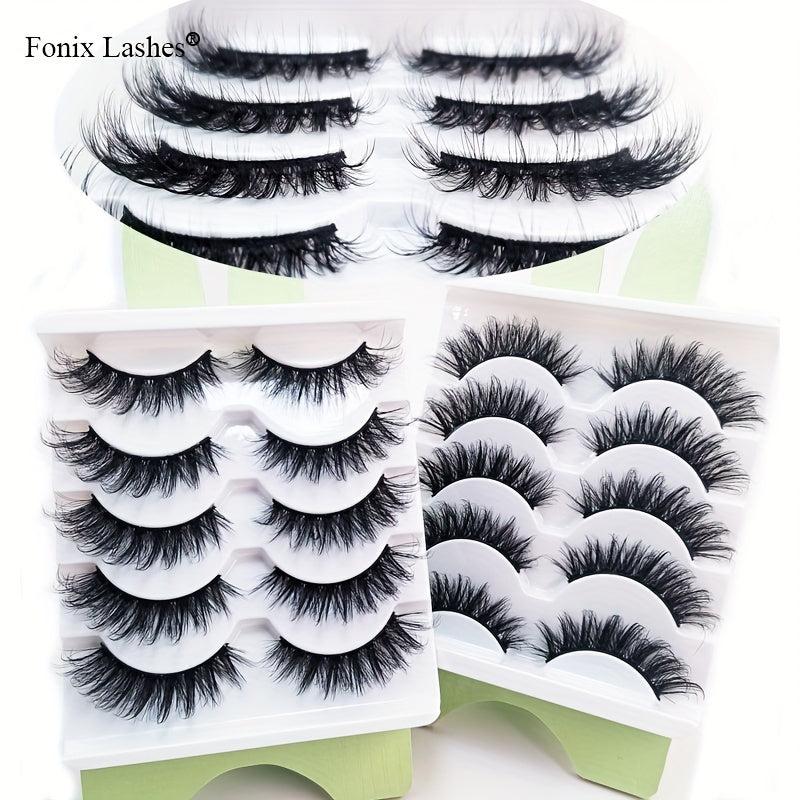 5 Pairs Mink Lashes Fluffy Cat Eye Lashes
