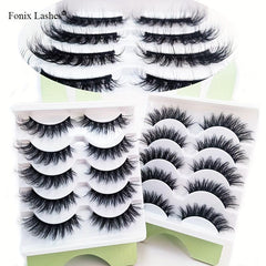 5 Pairs Mink Lashes Fluffy Cat Eye Lashes