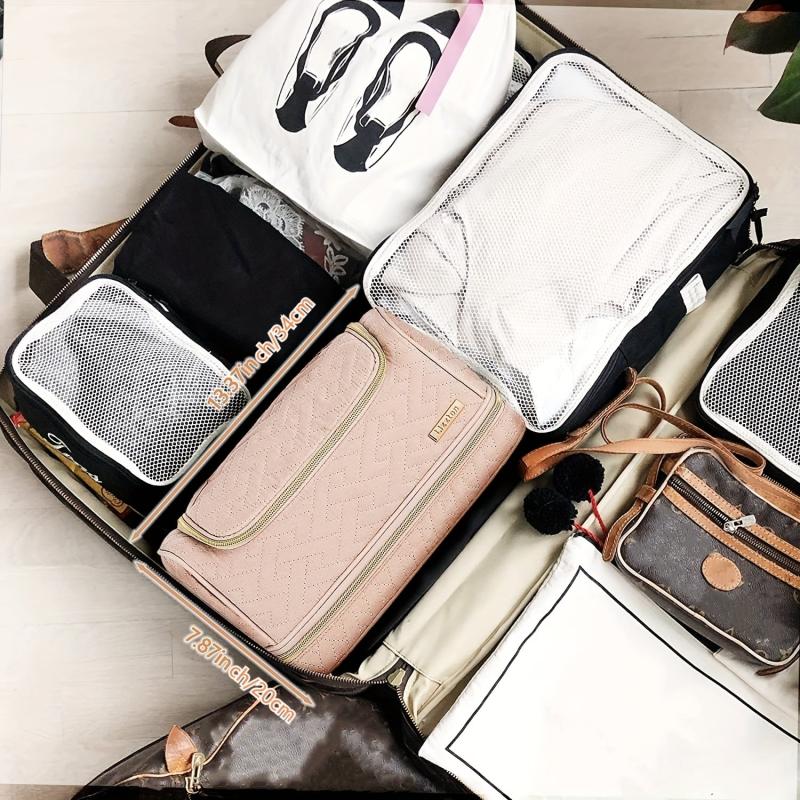 Large Hanging Toiletry Bag Double Space Travel Organizer