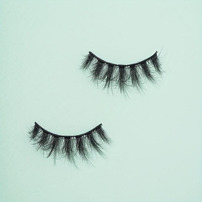 7 Pairs 5D Crisscross False Lashes 18mm Soft Wispy Makeup Eyelashes