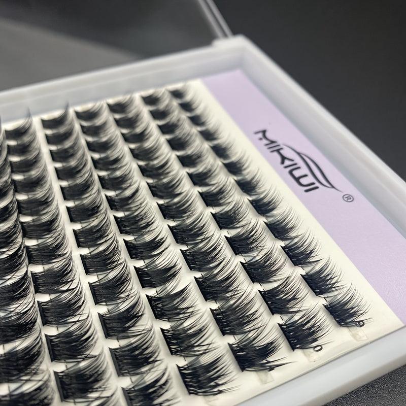 144pcs 9-16mm False Eyelashes Mix Segmented Lashes Extension DIY