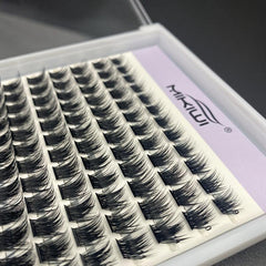 144pcs 9-16mm False Eyelashes Mix Segmented Lashes Extension DIY