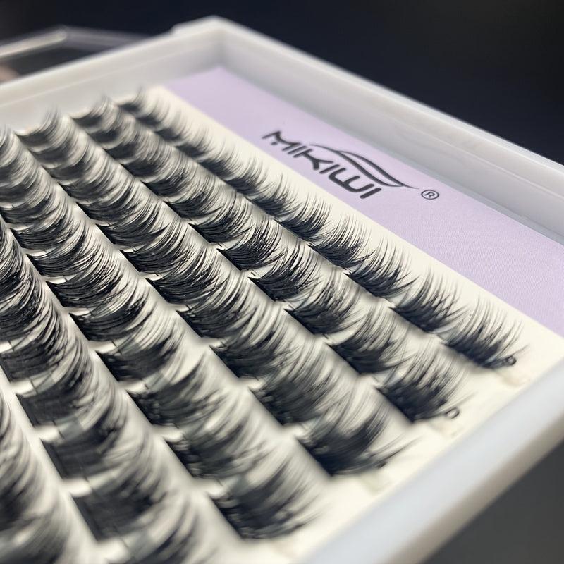 144pcs 9-16mm False Eyelashes Mix Segmented Lashes Extension DIY