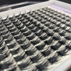 144pcs 9-16mm False Eyelashes Mix Segmented Lashes Extension DIY