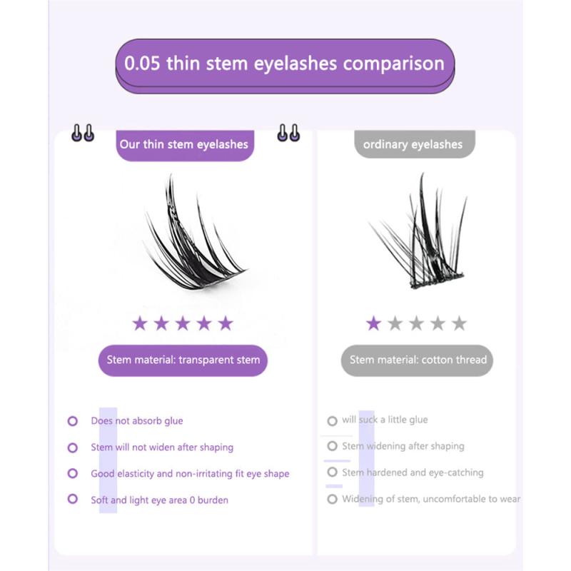Individual Lashes 160 Cluster Lashes Little Devil Style False Eyelash