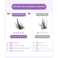 Individual Lashes 160 Cluster Lashes Little Devil Style False Eyelash