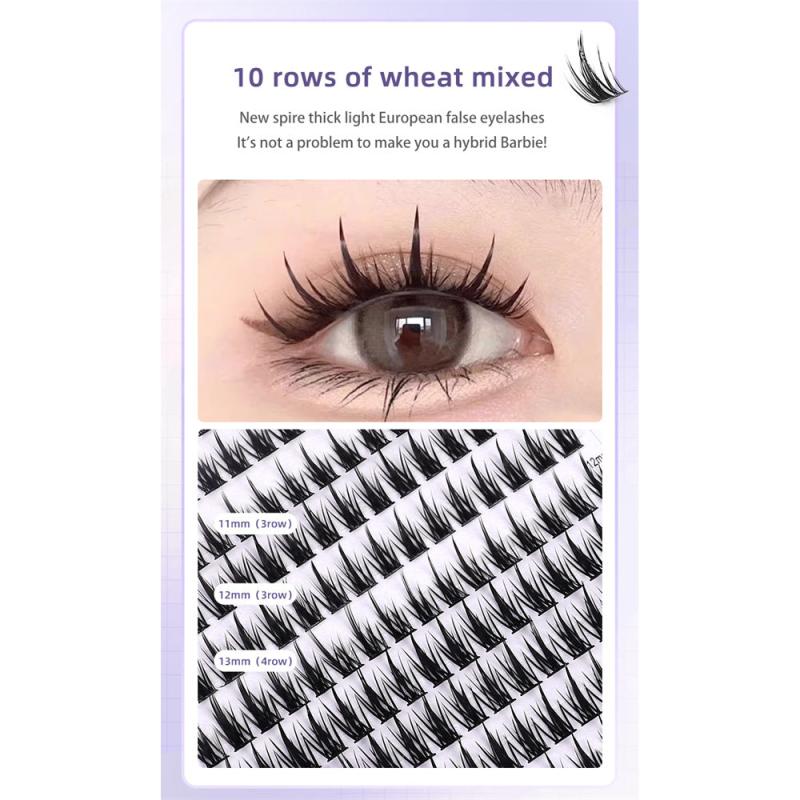 Individual Lashes 160 Cluster Lashes Little Devil Style False Eyelash