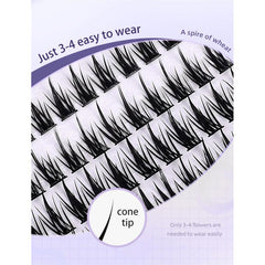 Individual Lashes 160 Cluster Lashes Little Devil Style False Eyelash