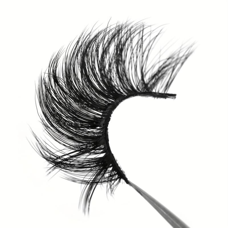 4 Pairs Fluffy Faux Mink Lashes Wispy Natural Cross Eyelashes