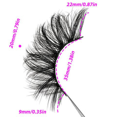 4 Pairs Fluffy Faux Mink Lashes Wispy Natural Cross Eyelashes