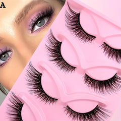 5 Pairs Cat Eye Lashes Eye End Lengthening Angel Wings Sexy All-match