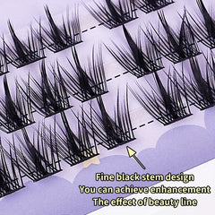 3 Rows Cluster Lashes Flower Fairy False Eyelashes Thick Chemical Fiber