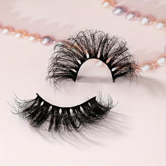 8 Pairs 6D Volume False Lashes 25mm Curly Extensions