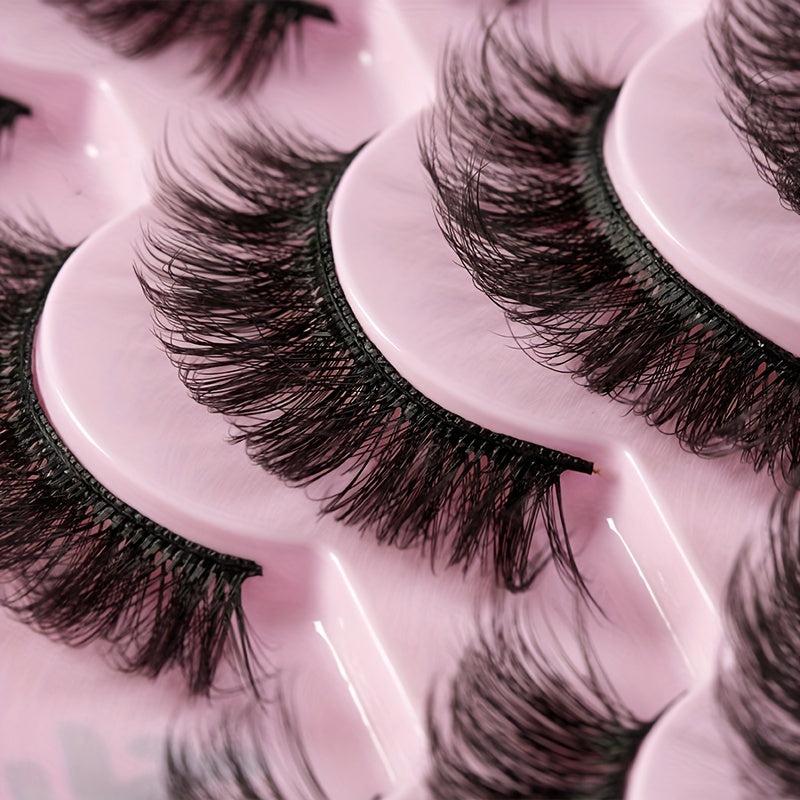 14 Pairs Fluffy Faux Mink Lashes Natural Look False Eyelash Extension