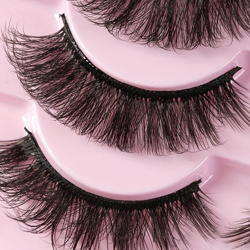 14 Pairs Fluffy Faux Mink Lashes Natural Look False Eyelash Extension