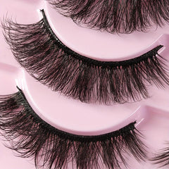 14 Pairs Fluffy Faux Mink Lashes Natural Look False Eyelash Extension